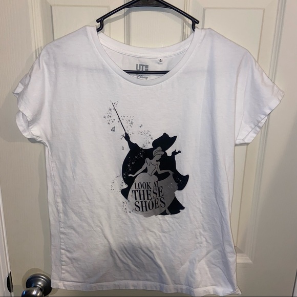 Uniqlo Tops - Disney x Uniqlo Cinderella women’s shirt small white rare